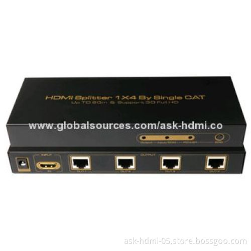 HDMI 1x4 Cable by Single Cat Splitter, Up to 60mNew